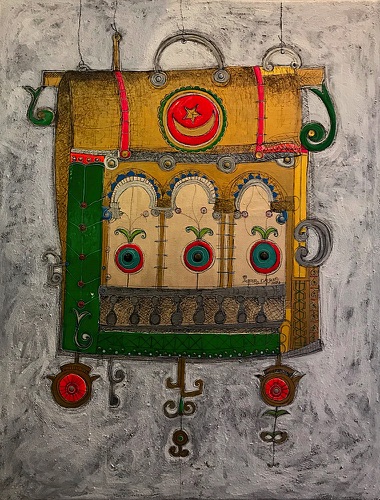 Ayfer Kalsın, 90x70 cm
mixed media on canvas
2023 Journey / Seyrüsefer series